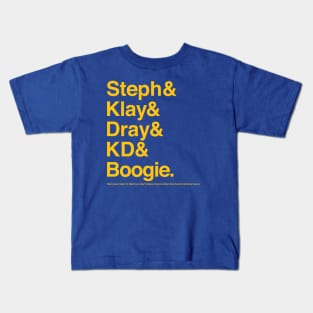 Death Lineup Version 3.0 Kids T-Shirt